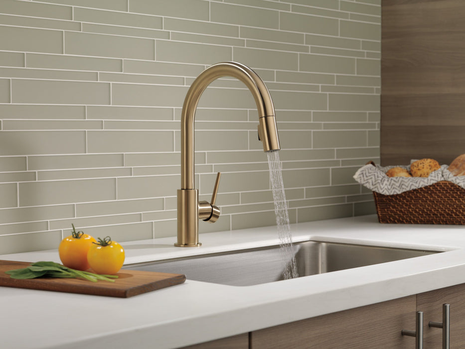 Delta Trinsic 9159 Single Handle Pull-Down Kitchen Limited Swivel