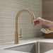 Delta Trinsic 9159 Single Handle Pull-Down Kitchen Limited Swivel, champagne bronze - view 4