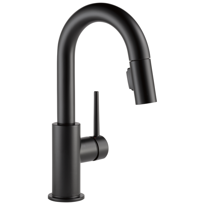 Delta Trinsic 9959 Single Handle Pull-Down Bar/Prep Kitchen Limited Swivel