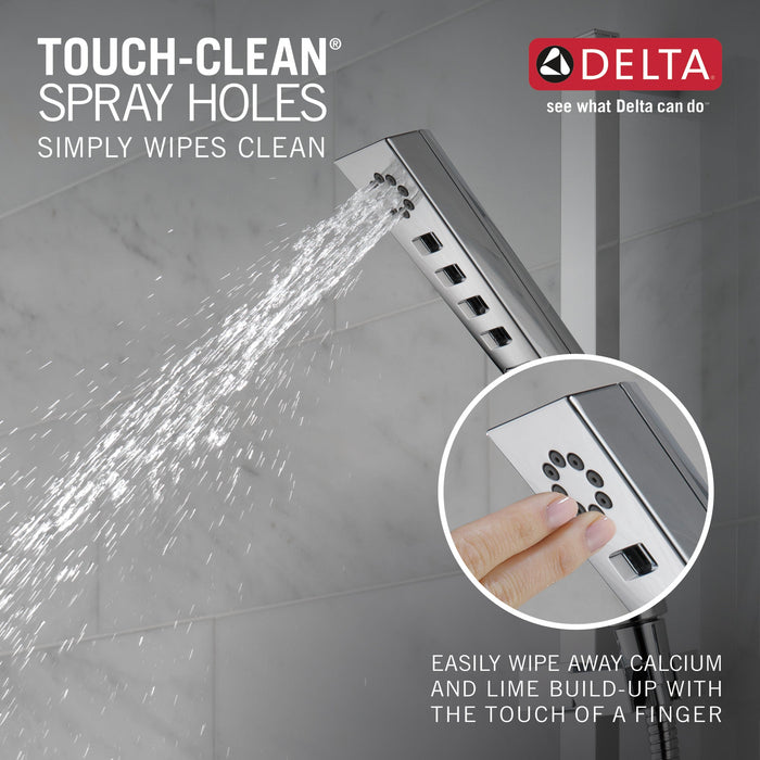 Delta Universal Showering Components 51799 H2OKINETIC 3-Setting Slide Bar Hand Shower
