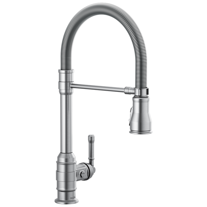 Delta Broderick 9690 Single Handle Pull-Down Kitchen Faucet With Spring Spout