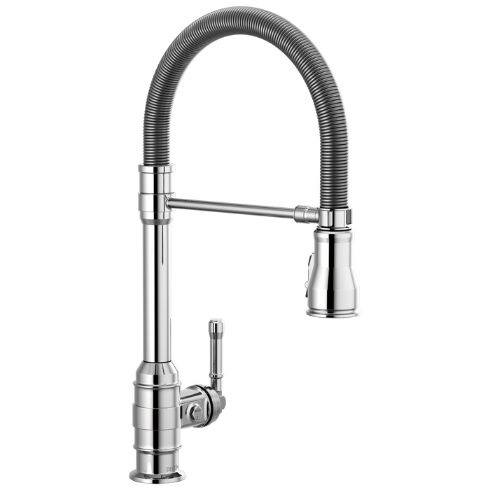 Delta Broderick 9690 Single Handle Pull-Down Kitchen Faucet With Spring Spout