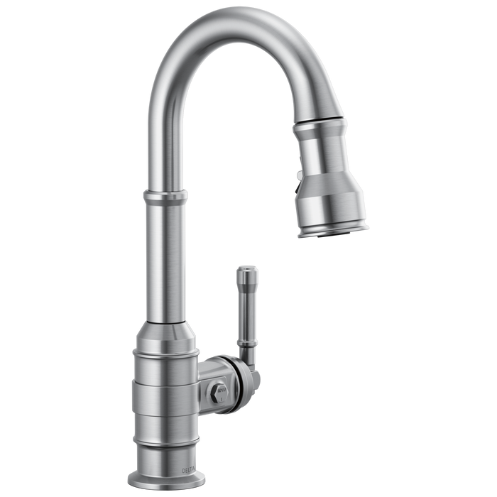 Delta Broderick 9990 Single Handle Pull-Down Bar/Prep Faucet