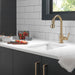 Delta Broderick 9990 Single Handle Pull-Down Bar/Prep Faucet, champagne bronze - view 4