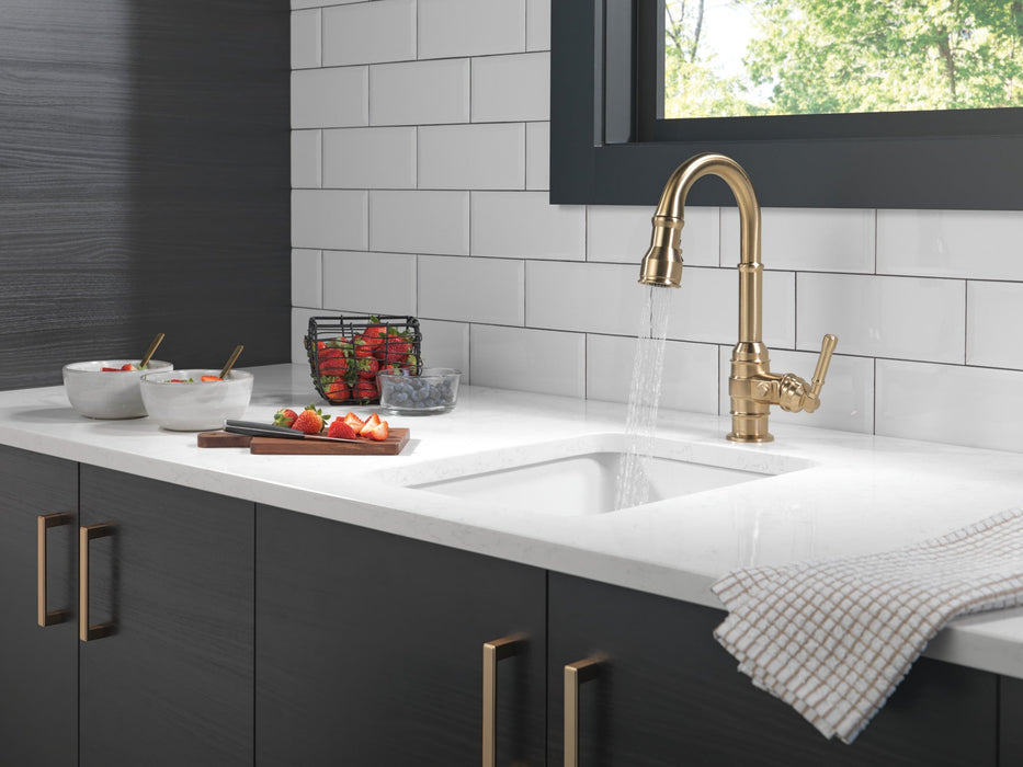 Delta Broderick 9990 Single Handle Pull-Down Bar/Prep Faucet
