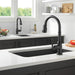 Delta Broderick 9990 Single Handle Pull-Down Bar/Prep Faucet, matte black - view 3