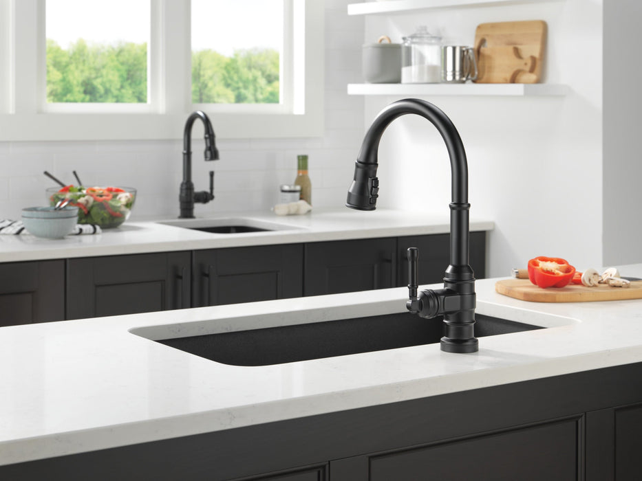 Delta Broderick 9990 Single Handle Pull-Down Bar/Prep Faucet