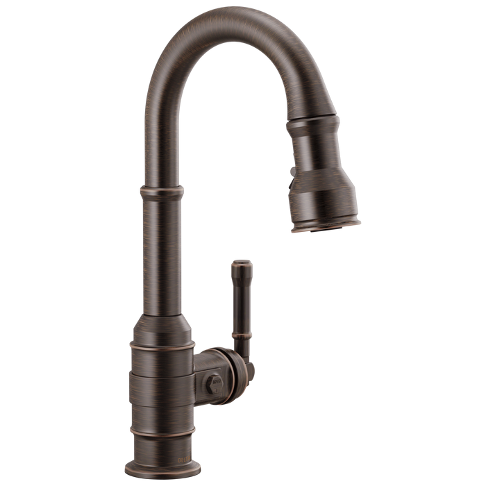 Delta Broderick 9990 Single Handle Pull-Down Bar/Prep Faucet