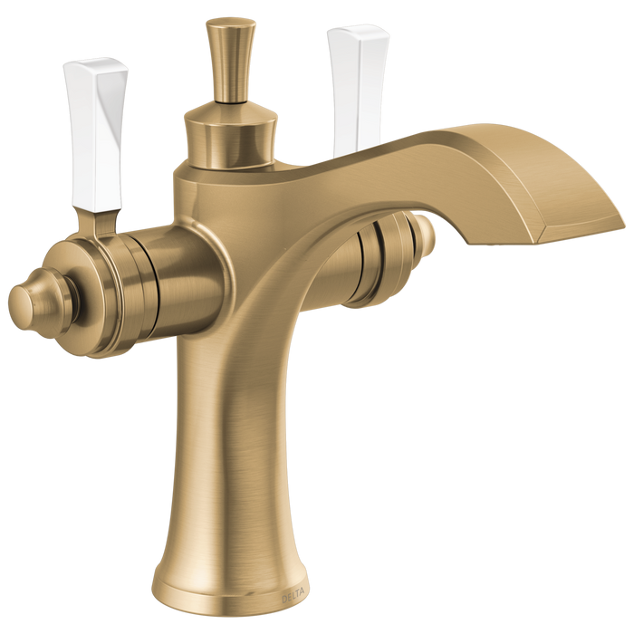 Delta Dorval 856 Two Handle Single Hole Monoblock Bathroom Faucet