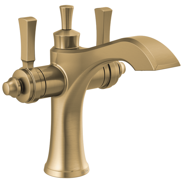 Delta Dorval 856 Two Handle Single Hole Monoblock Bathroom Faucet