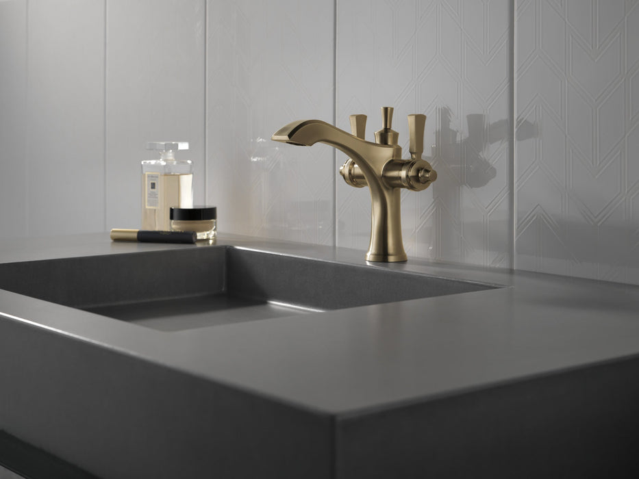 Delta Dorval 856 Two Handle Single Hole Monoblock Bathroom Faucet