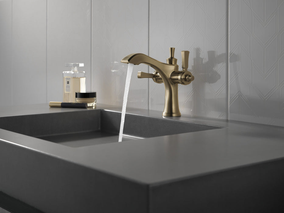 Delta Dorval 856 Two Handle Single Hole Monoblock Bathroom Faucet