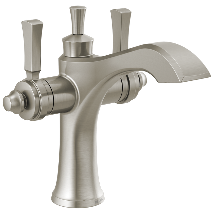 Delta Dorval 856 Two Handle Single Hole Monoblock Bathroom Faucet