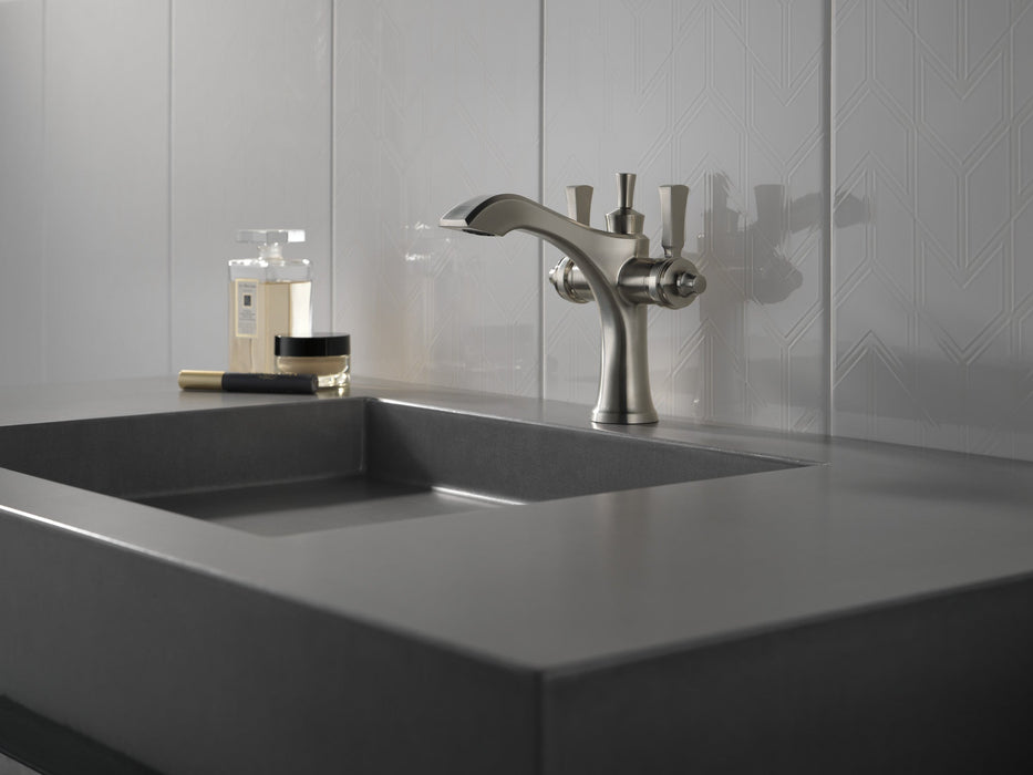 Delta Dorval 856 Two Handle Single Hole Monoblock Bathroom Faucet