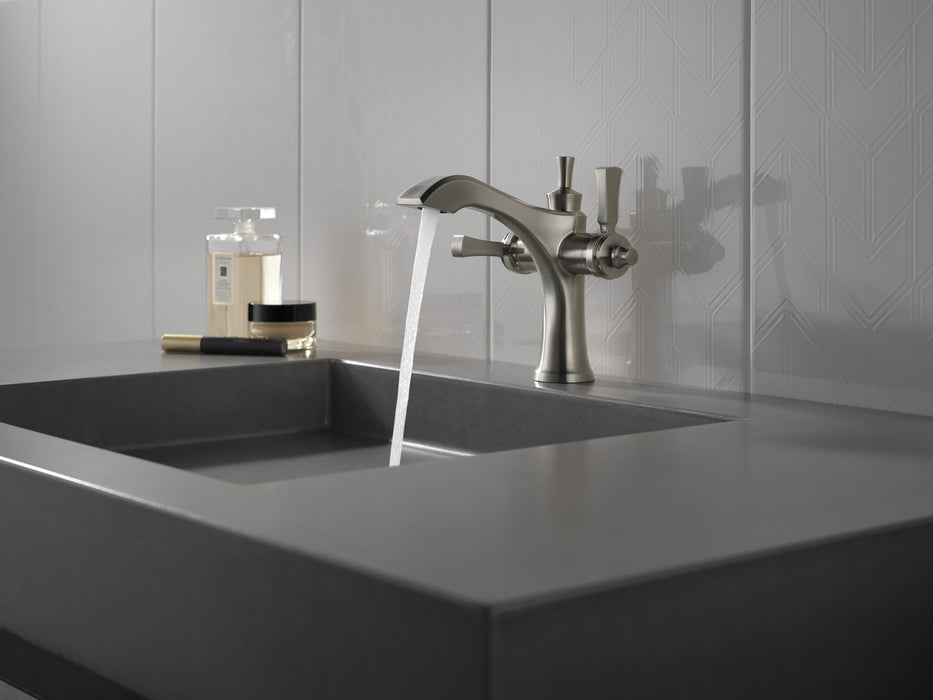 Delta Dorval 856 Two Handle Single Hole Monoblock Bathroom Faucet