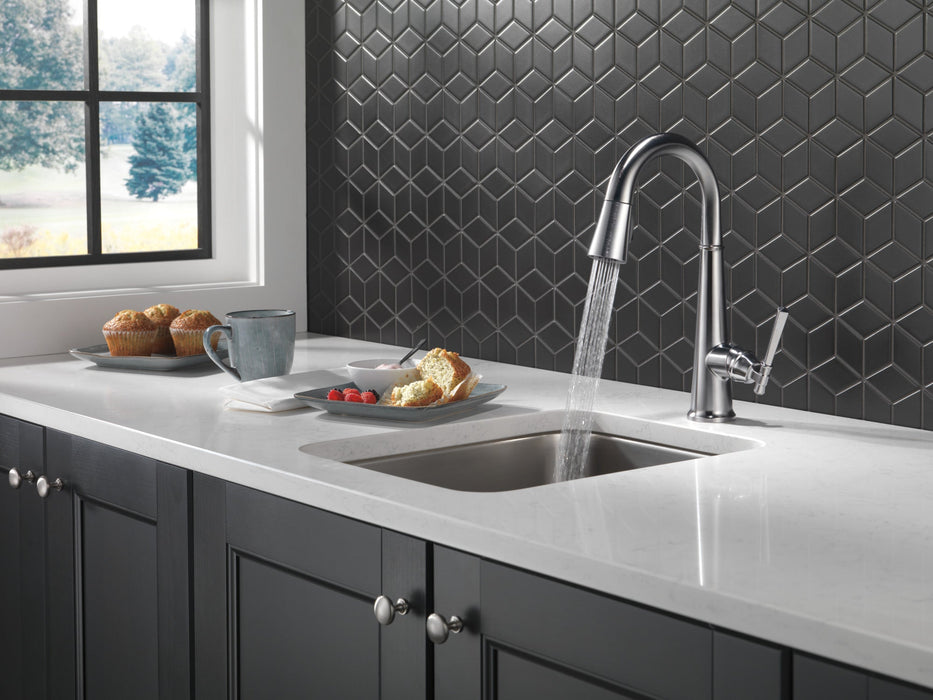 Delta Emmeline 9982 Single Handle Pull-Down Bar/Prep Faucet