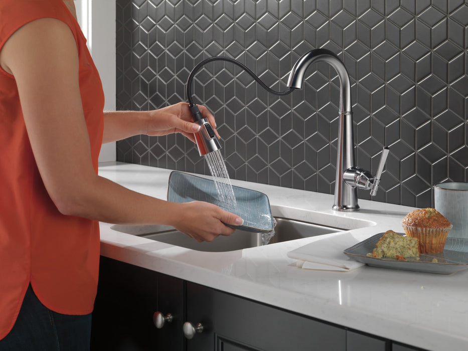Delta Emmeline 9982 Single Handle Pull-Down Bar/Prep Faucet