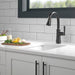 Delta Coranto 9979 Single Handle Pull-Down Bar/Prep Faucet, matte black - view 3