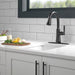Delta Coranto 9979 Single Handle Pull-Down Bar/Prep Faucet, matte black - view 4