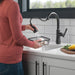 Delta Coranto 9979 Single Handle Pull-Down Bar/Prep Faucet, matte black - view 5