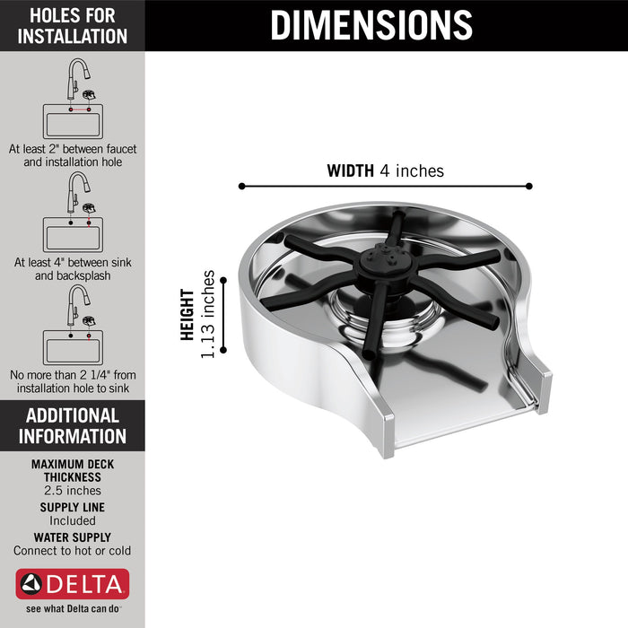 Delta GR250 Metal Glass Rinser