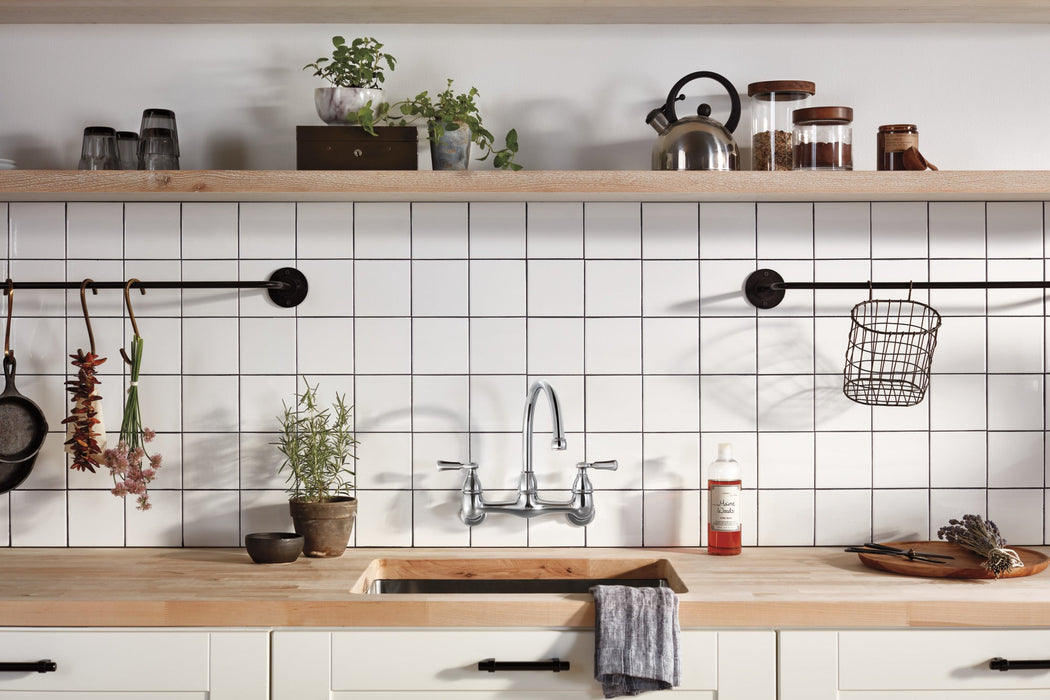 Peerless Elmhurst P2765LF Two-handle wall-mount kitchen faucet