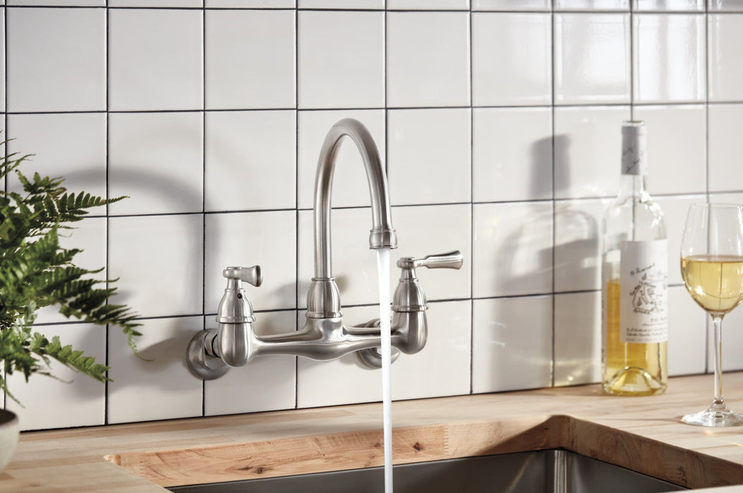Peerless Elmhurst P2765LF Two-handle wall-mount kitchen faucet