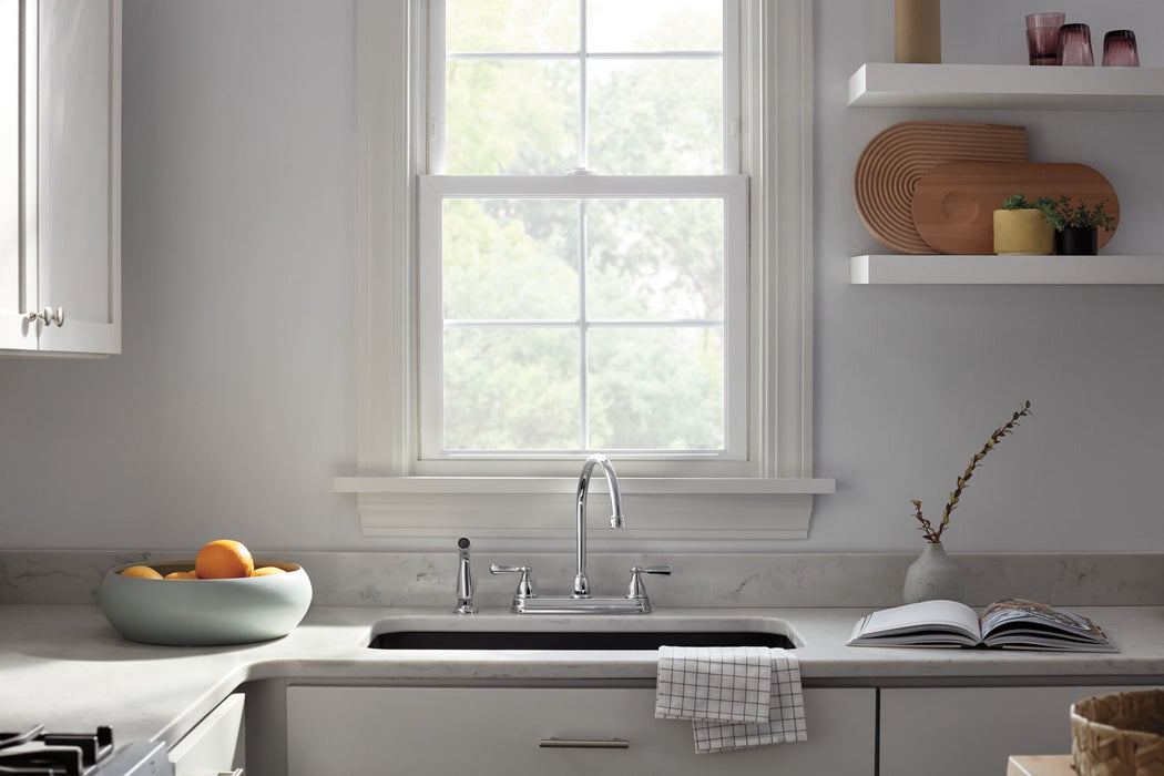 Peerless Elmhurst P2865LF Two-Handle Kitchen Faucet with Spray