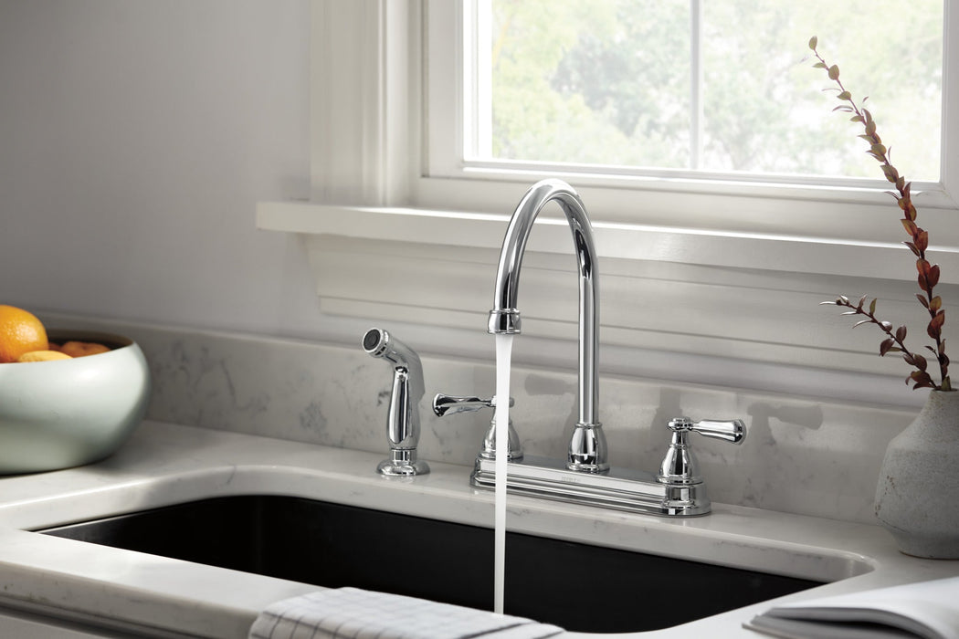 Peerless Elmhurst P2865LF Two-Handle Kitchen Faucet with Spray