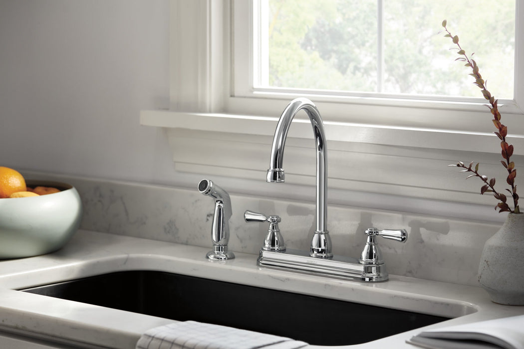 Peerless Elmhurst P2865LF Two-Handle Kitchen Faucet with Spray