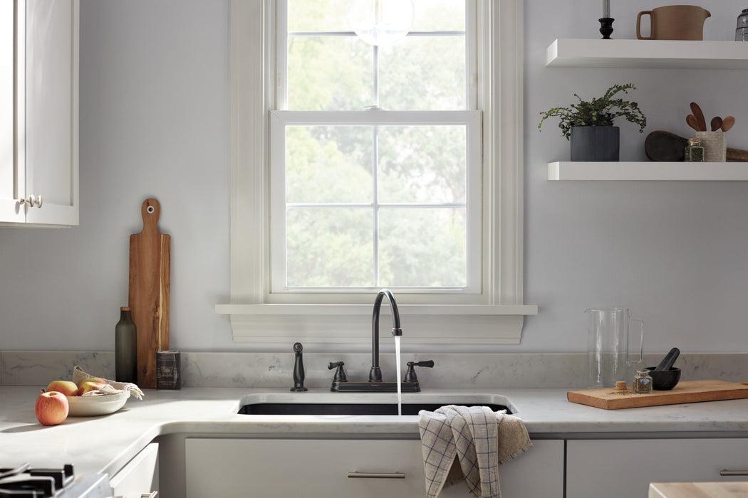 Peerless Elmhurst P2865LF Two-Handle Kitchen Faucet with Spray