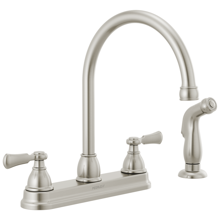 Peerless Elmhurst P2865LF Two-Handle Kitchen Faucet with Spray