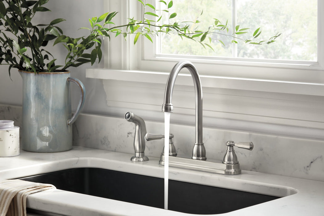 Peerless Elmhurst P2865LF Two-Handle Kitchen Faucet with Spray