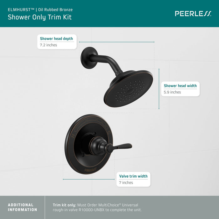 Peerless Elmhurst PTT14265 Shower only trim kit