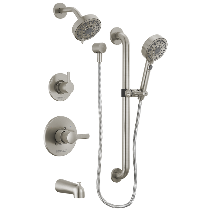 Peerless Precept PTT24447 ADA tub shower and hand shower