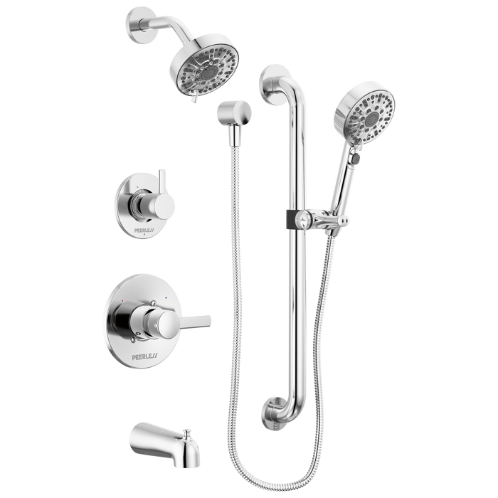 Peerless Precept PTT24447 ADA tub shower and hand shower