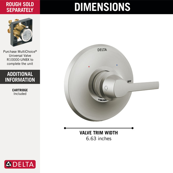 Delta Galeon T14072 14 Series Valve Only Trim