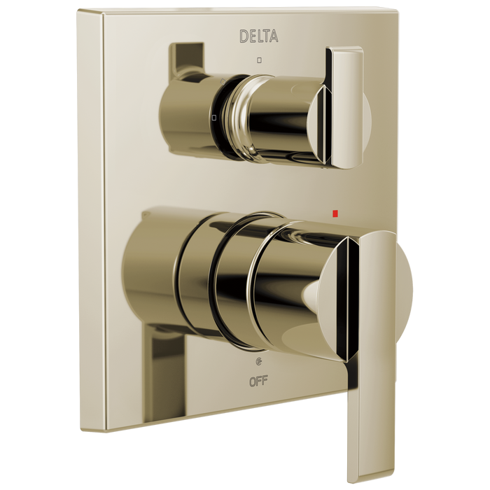 Delta Ara T24867 Angular Modern Monitor 14 Series Valve Trim with 3-Setting Integrated Diverter