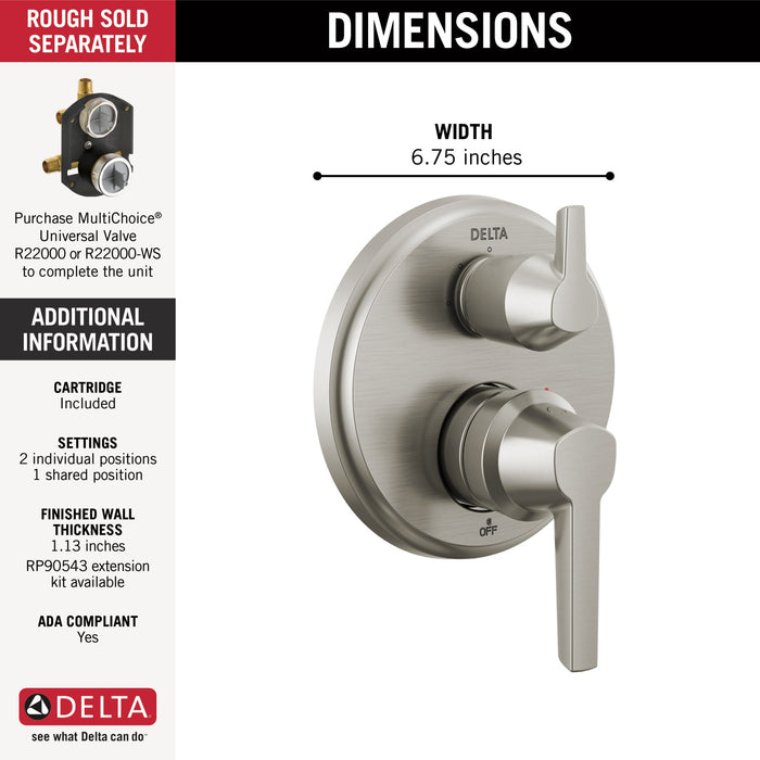 Delta Galeon T24871 14S Integrated Diverter Trim - 3 Setting