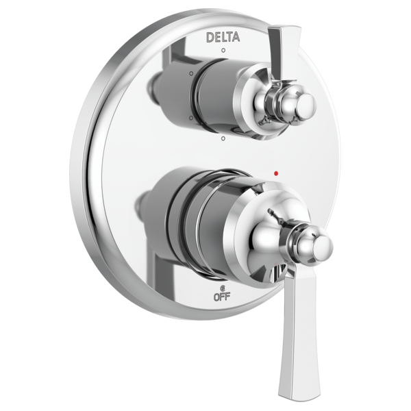 Delta Dorval T24956 Traditional 2-Handle Monitor 14 Series Valve Trim with 6 Setting Diverter