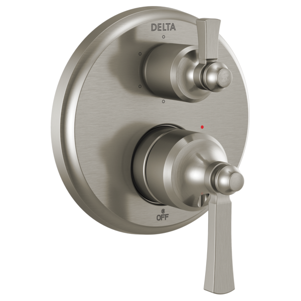 Delta Dorval T24956 Traditional 2-Handle Monitor 14 Series Valve Trim with 6 Setting Diverter