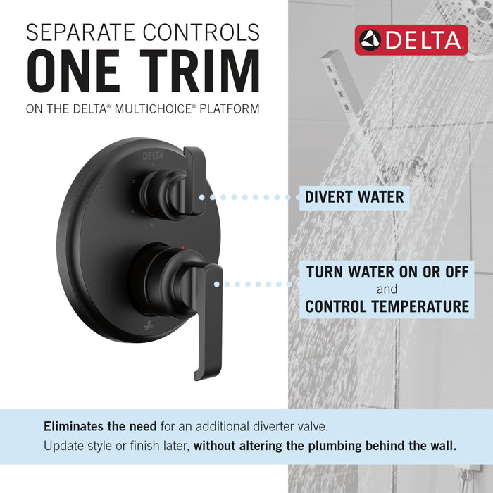 Delta Tetra T24989 14 Series Integrated Diverter Trim with 6-Setting