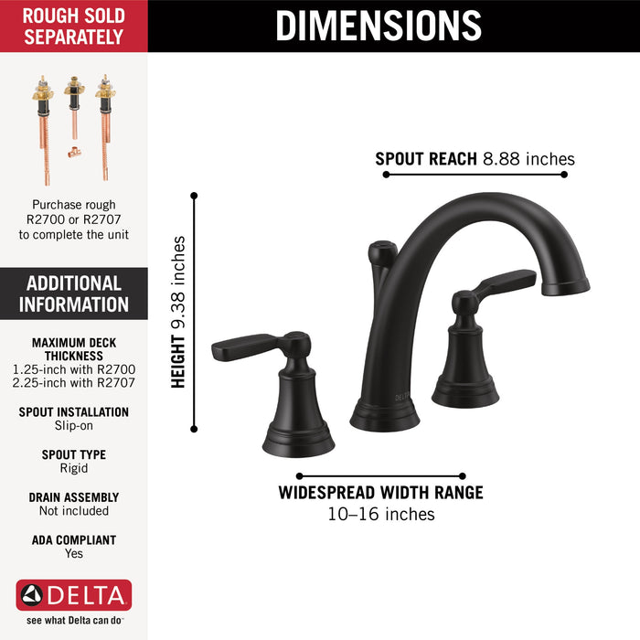 Delta Woodhurst T2732 Roman Tub Trim