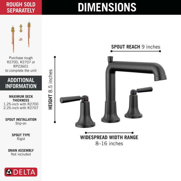 Delta Saylor T2736 Roman Tub Trim