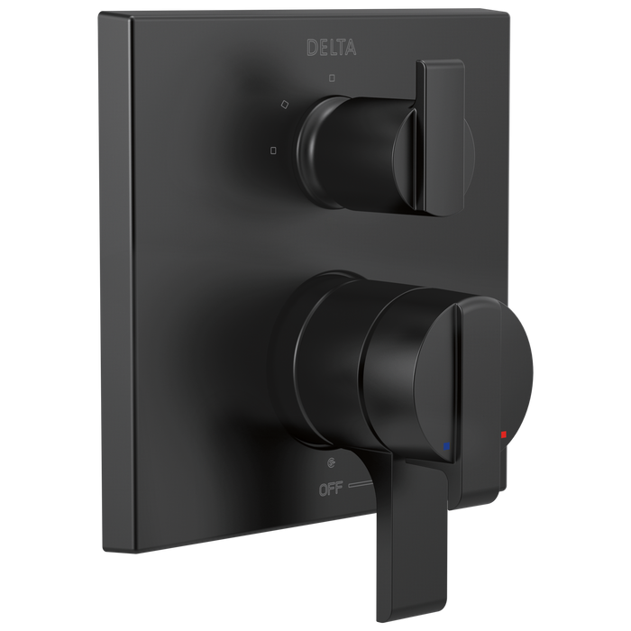 Delta Ara T27867 Angular Modern Monitor 17 Series Valve Trim with 3-Setting Integrated Diverter