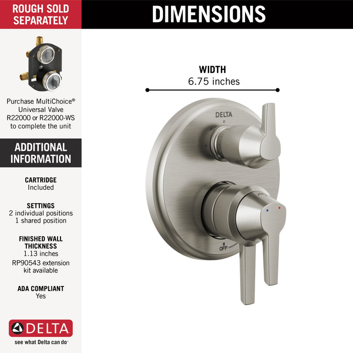 Delta Galeon T27871 17S Integrated Diverter Trim - 3 Setting