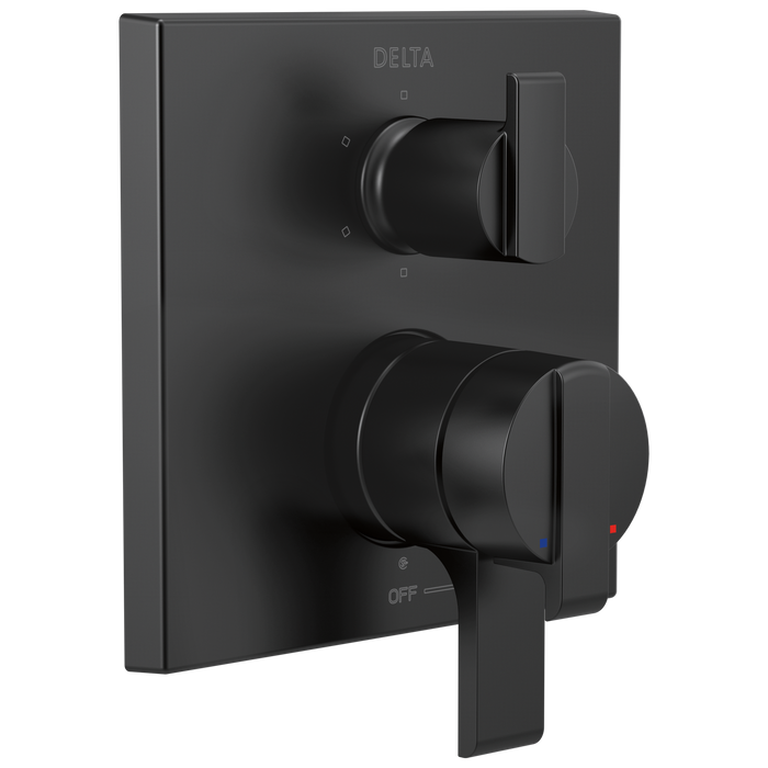 Delta Ara T27967 Angular Modern Monitor 17 Series Valve Trim with 6-Setting Integrated Diverter
