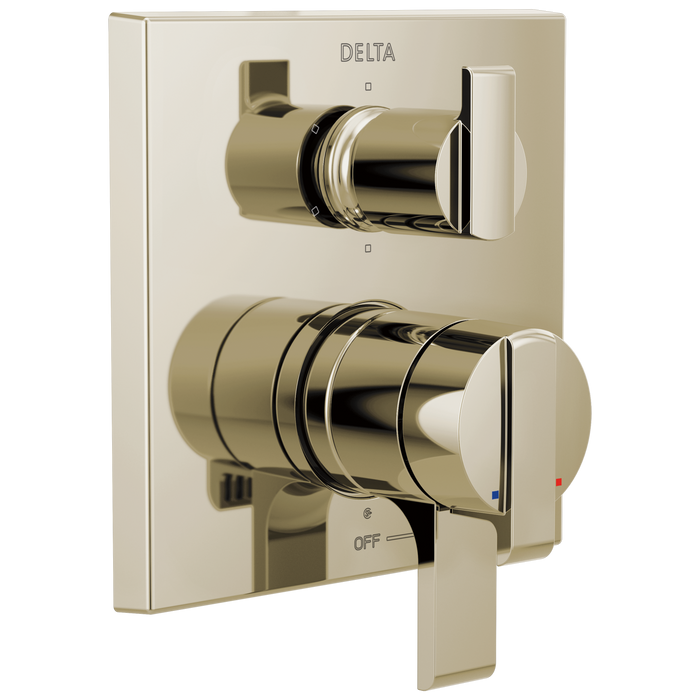 Delta Ara T27967 Angular Modern Monitor 17 Series Valve Trim with 6-Setting Integrated Diverter