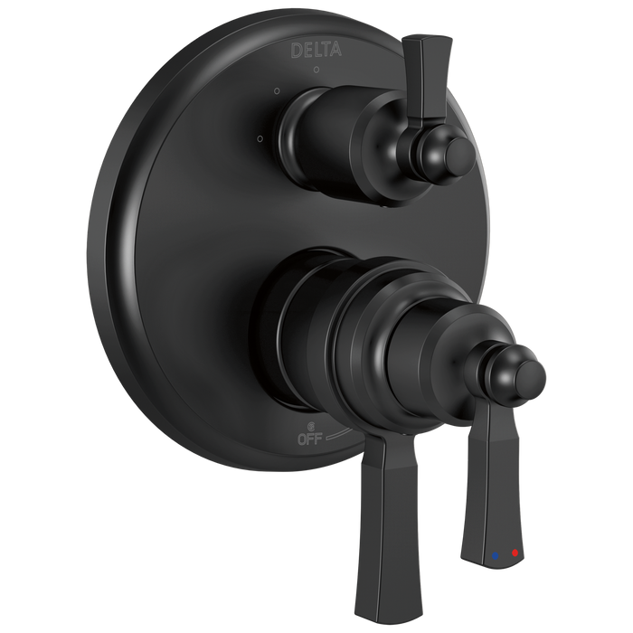 Delta Dorval T27T856 Traditional 2-Handle Monitor 17T Series Valve Trim with 3 Setting Diverter