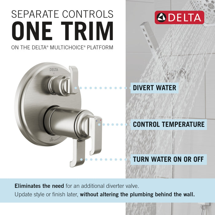 Delta Tetra T27T889 TempAssure 17T Series Integrated Diverter Trim with 3-Setting